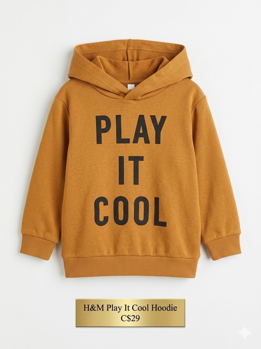 H&M Boys Toddler Play It Cool Pullover Graphic Hoodie - Size 2-4Y / 4T EUC